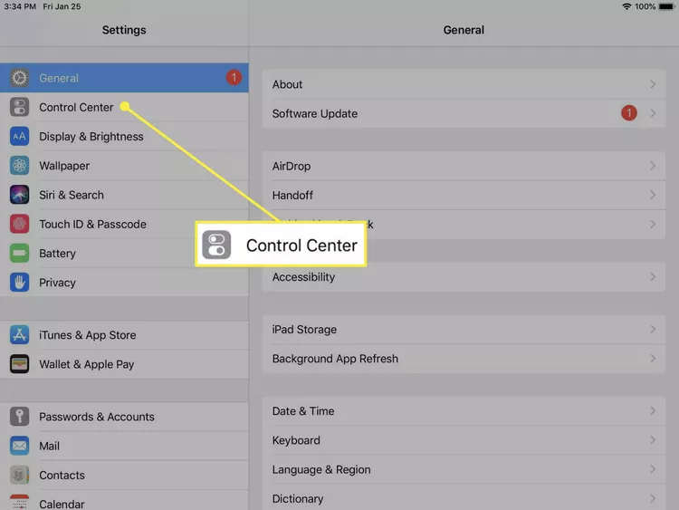 click Control Centre