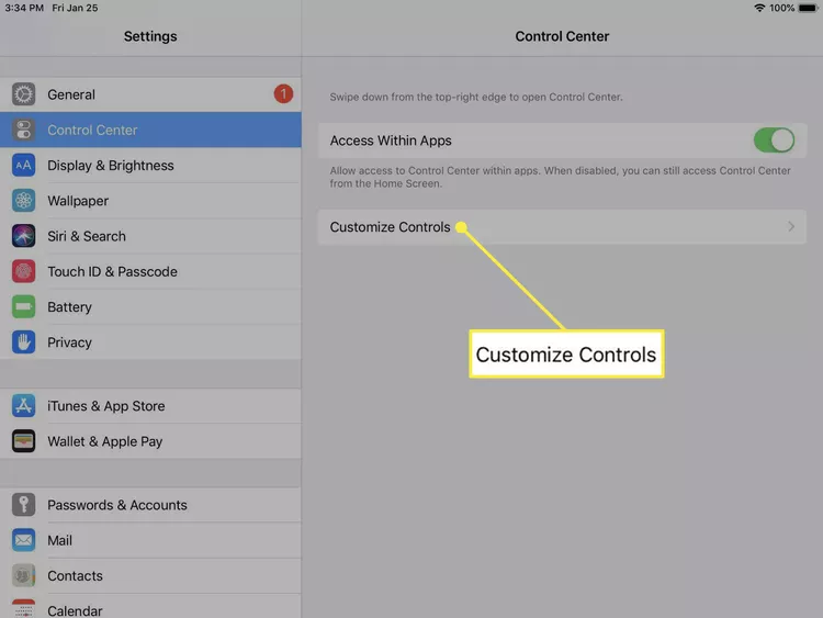 set option accordingly