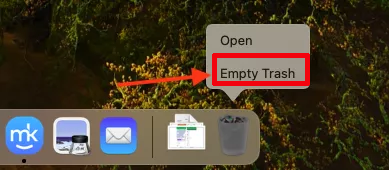 empty bin