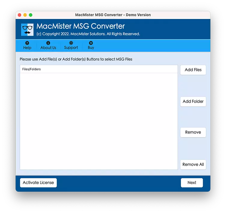add mbox file