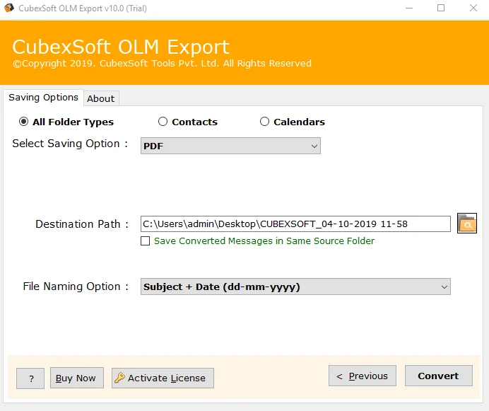 olm to pdf converter for Windows