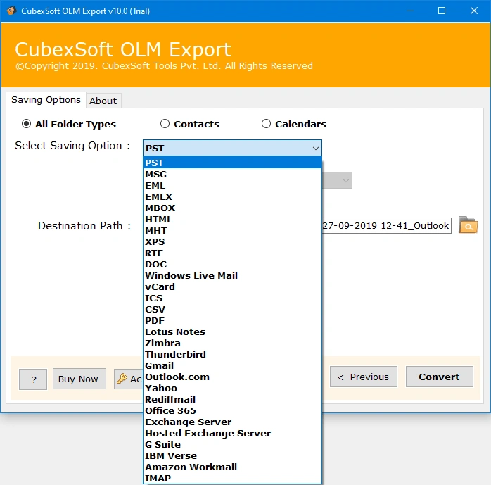 olm to csv converter for Windows