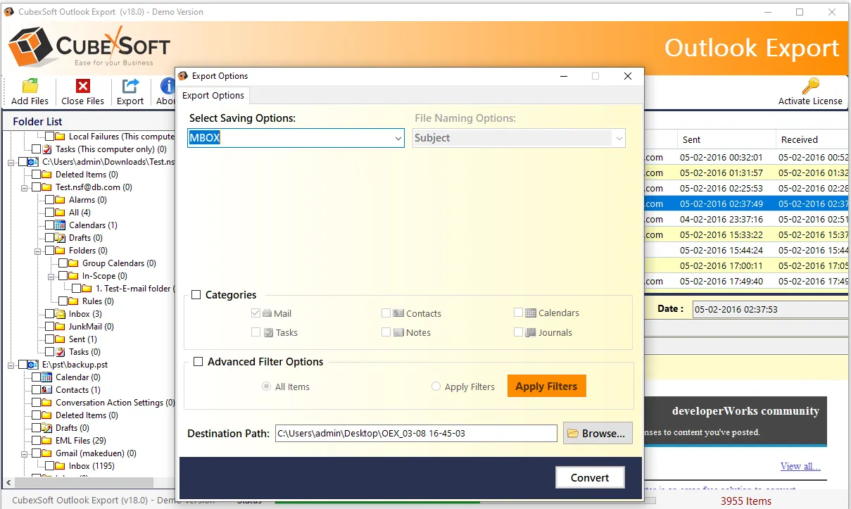 pst to mbox for Windows