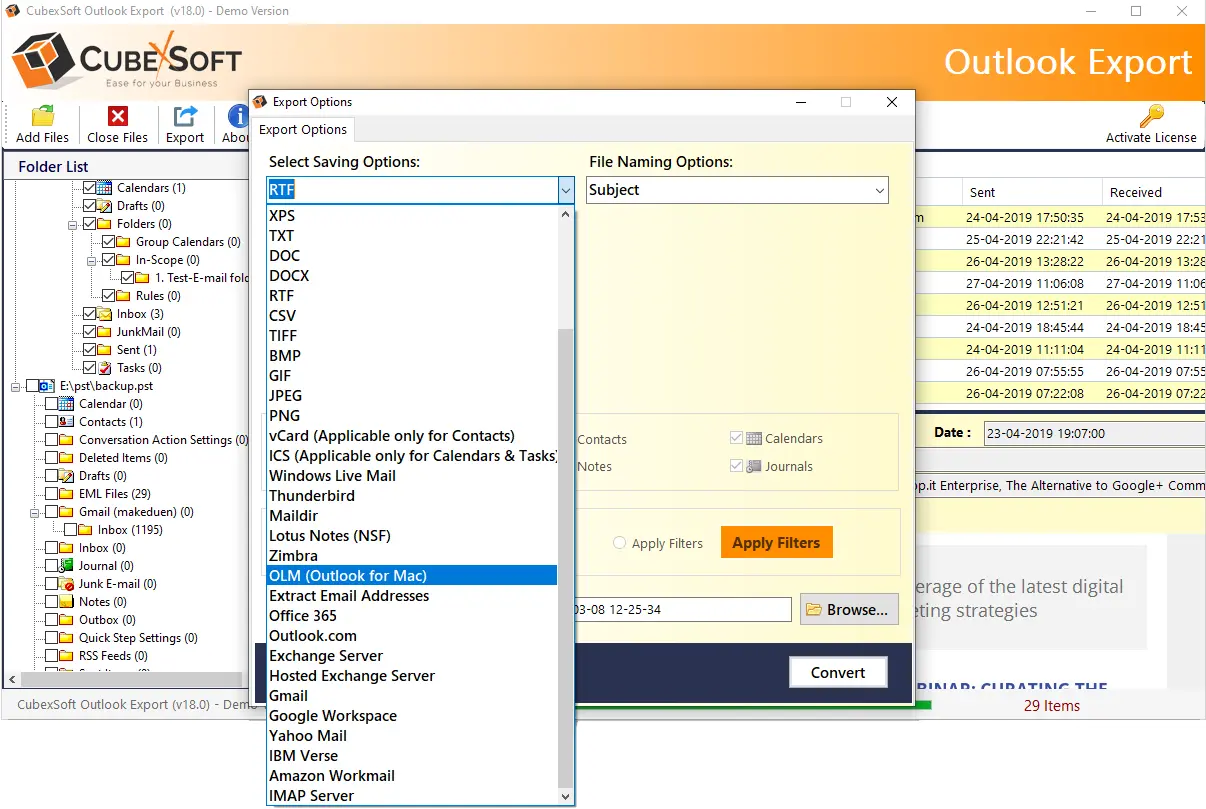pst converter for Windows