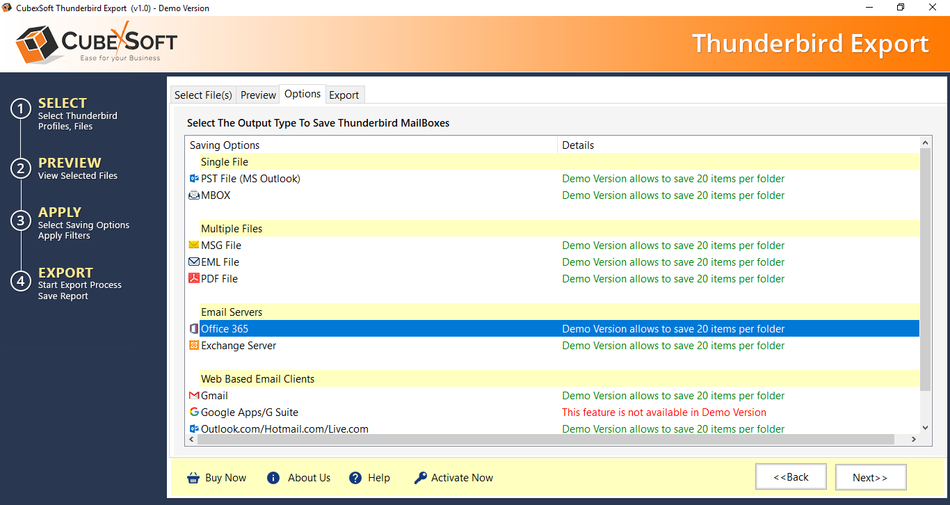 Thunderbird converter for Windows