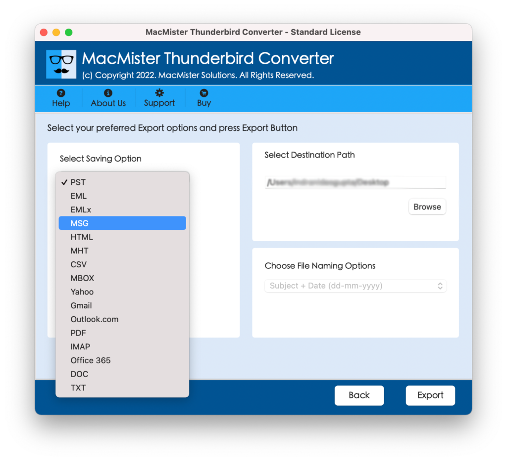 Thunderbird address book to csv