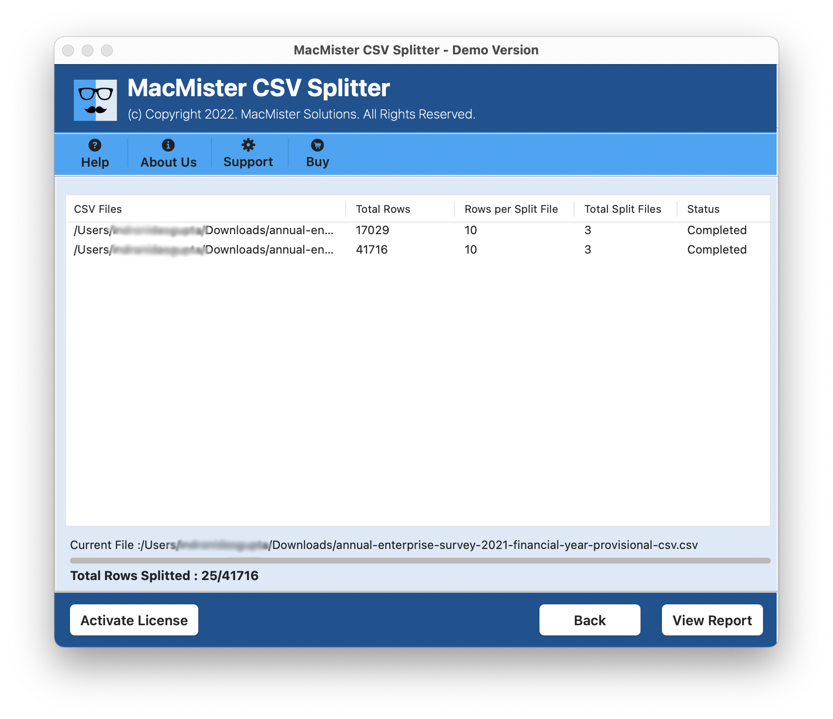 how-do-i-split-a-csv-file-as-per-number-of-rows-specified