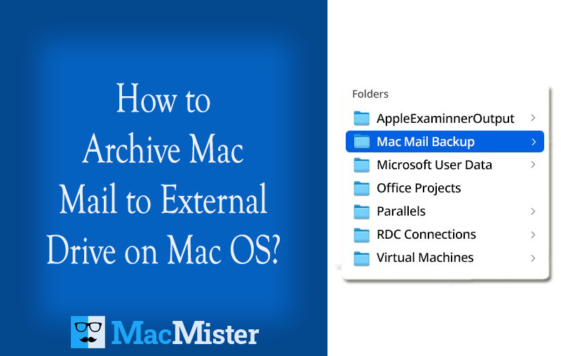 how to archive mac mail to external drive on mac