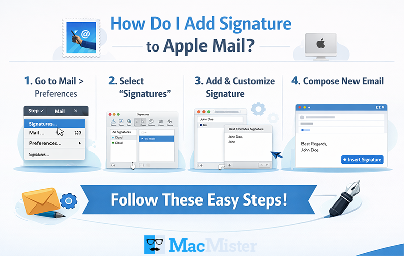 how do i add signature to apple mail