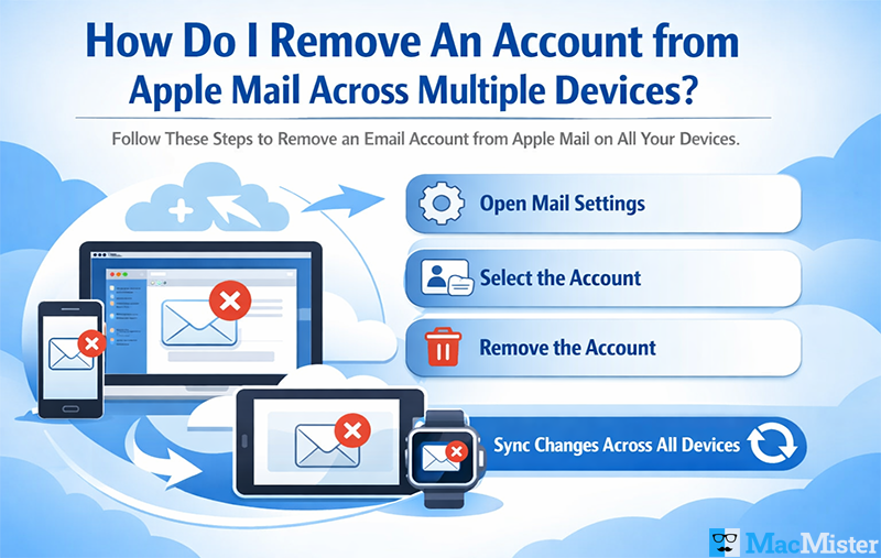 remove an account from apple mail