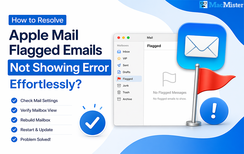 fix apple mail flagged emails not showing error