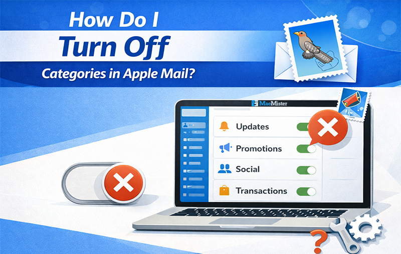 how to turn off categories in apple mail