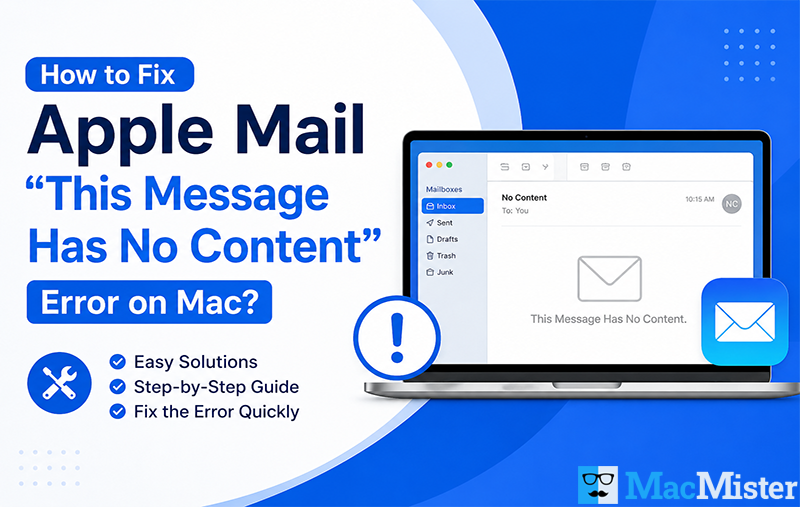 apple mail this message has no content