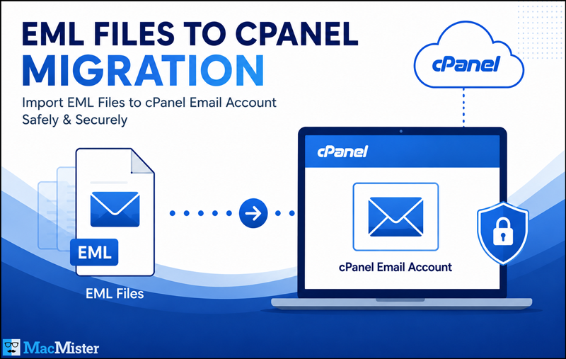 upload eml files to cpanel account