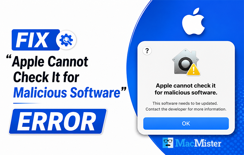 resolve apple cannot check it for malicious software