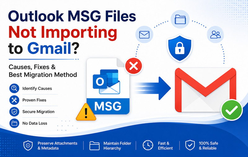 Import Outlook MSG Files to Gmail Without Errors
