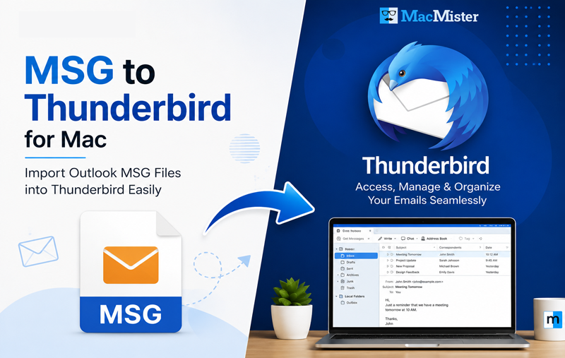 MSG to Thunderbird for Mac – Import Outlook MSG Files Without Errors