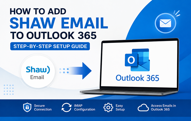 Step-by-step guide to add Shaw Email to Outlook 365 using IMAP settings for secure email configuration and synchronization.
